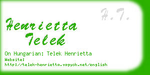 henrietta telek business card